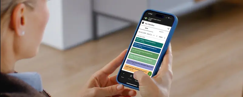 Screenshot of the staff section of the Eventlink® app