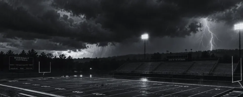 Storm gathering over a field.